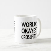 おもしろいな世界のOkayest Crossfitter コーヒーマグカップ (正面右)