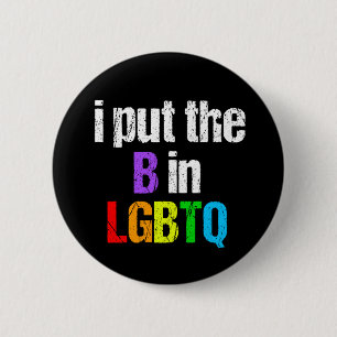 おもしろいな両性体LGBTQ 缶バッジ