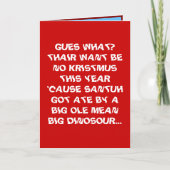 おもしろいな中間の姉妹または兄弟のクリスマスカード シーズンカード (正面)