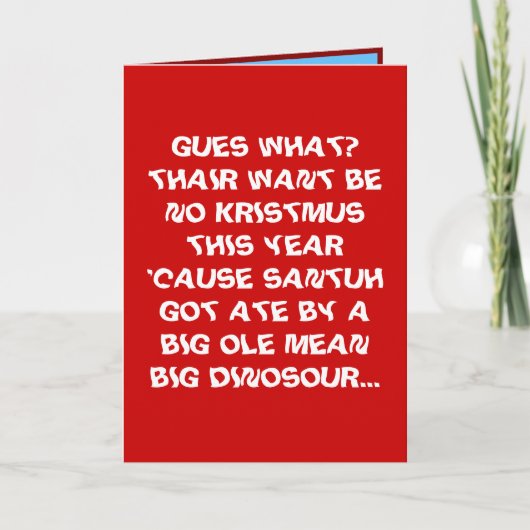 おもしろいな中間の姉妹または兄弟のクリスマスカード シーズンカード (正面)