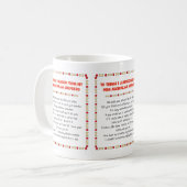 おもしろいな事は小型オーストラリアの羊飼いから学びました コーヒーマグカップ (正面左)