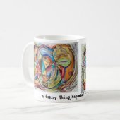 おもしろいな事は方法で…起こりましたか。 コーヒーマグカップ (正面左)