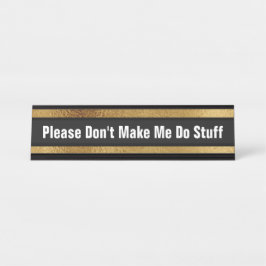 おもしろいな事務机のキュービクルのユーモアの学校の家 デスクネームプレート