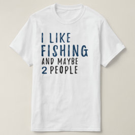おもしろいな人および皮肉な魚釣りのワイシャツ Tシャツ