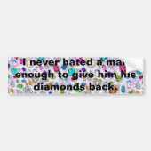 おもしろいな人の引用文 バンパーステッカー (正面)