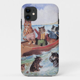 おもしろいな人間の形をした猫のヴィンテージWain iPhone 11 ケース
