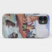 おもしろいな人間の形をした猫のヴィンテージWain Case-Mate iPhoneケース (裏面(横))