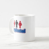 おもしろいな人間関係の状態 コーヒーマグカップ (正面左)