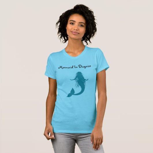 おもしろいな人魚のファンタジー Tシャツ (正面フル)