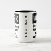 おもしろいな仕事の名前をカスタムするのマグ マグカップ (中央)