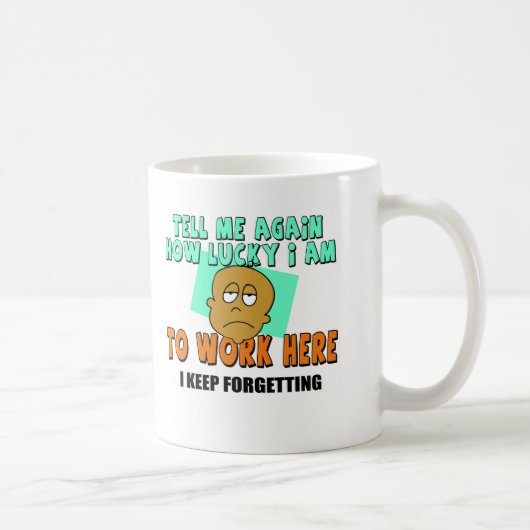 おもしろいな仕事のTシャツのギフト コーヒーマグカップ (右)