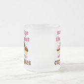 おもしろいな仕事チョコレートマッサージセラピスト フロストグラスマグカップ (中央)