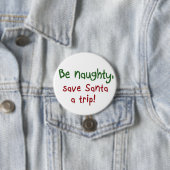 おもしろいな休日のサンタのギフトのアイディアのギフトボタン 缶バッジ (インサイチュ)