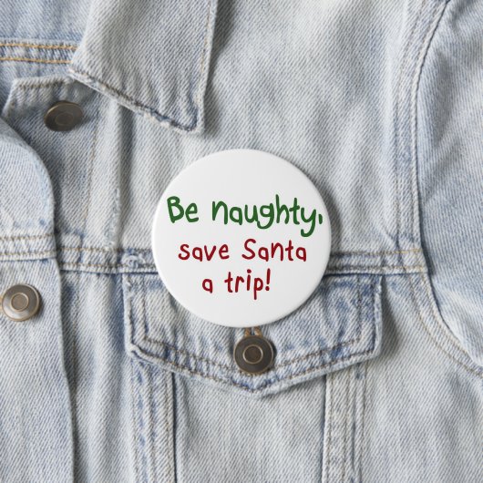 おもしろいな休日のサンタのギフトのアイディアのギフトボタン 缶バッジ (インサイチュ)
