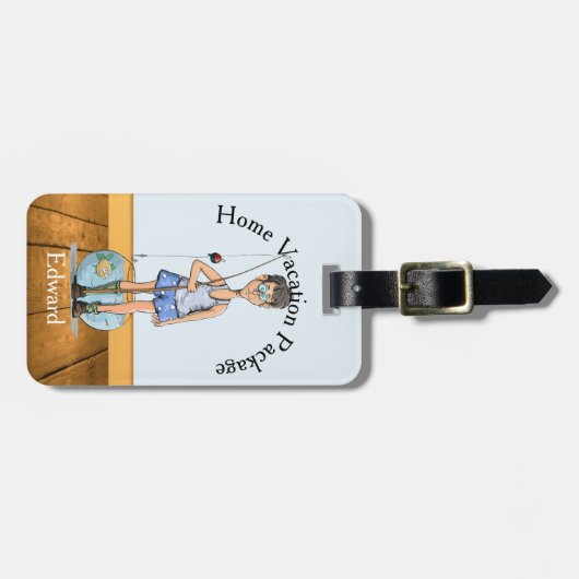 おもしろいな休暇 ラゲッジタグ (正面横)