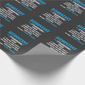 おもしろいな会計士のギフトのアイディア定義会計 ラッピングペーパー (角)