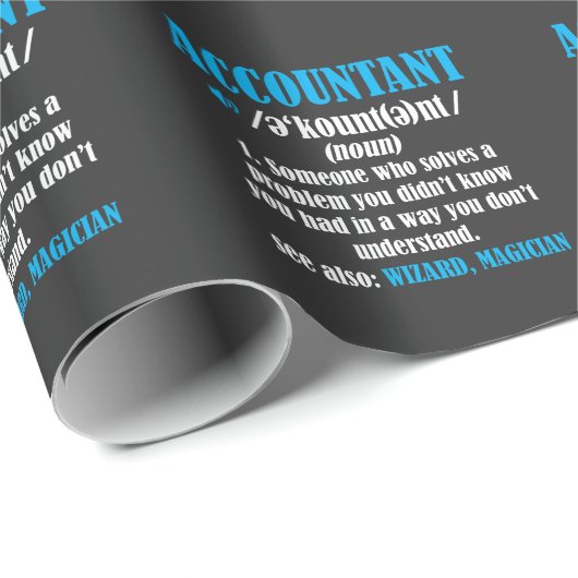 おもしろいな会計士のギフトのアイディア定義会計 ラッピングペーパー (ロールコーナー)