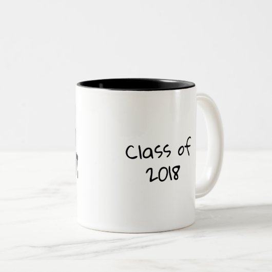 おもしろいな会計士の卒業のマグ ツートーンマグカップ (正面右)