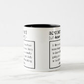 おもしろいな会計士定義-会計士の意味 ツートーンマグカップ (中央)