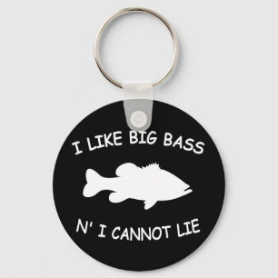 おもしろいな低音の魚釣り キーホルダー