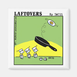 おもしろいな体育専門家の漫画はLaftoversに卵を投げつけます マグネット