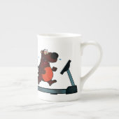 おもしろいな体育館の恋人のコーヒー・マグ ボーンチャイナマグカップ (右)