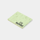 おもしろいな作家の読者のLitは起こります ポストイット (アングル)