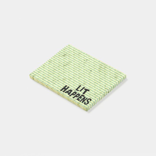 おもしろいな作家の読者のLitは起こります ポストイット (アングル)