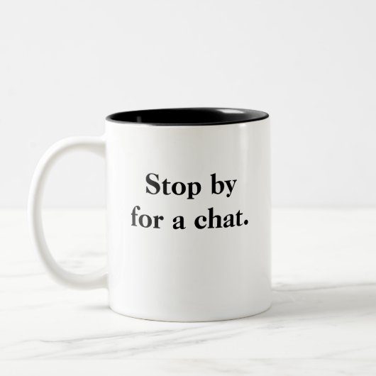 おもしろいな保健及び安全性のやる気を起こさせるな引用文 ツートーンマグカップ (左)