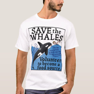 おもしろいな保存クジラの風刺のからかいのユーモア Tシャツ