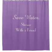 おもしろいな保存水紫色の蘭のシャワー・カーテン シャワーカーテン (正面)