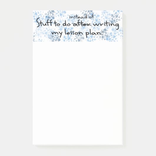 おもしろいな先生のギフト ポストイット (正面)