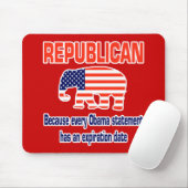 おもしろいな共和党のオバマ マウスパッド (マウス)