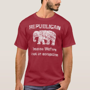 おもしろいな共和党の福祉のワイシャツ Tシャツ