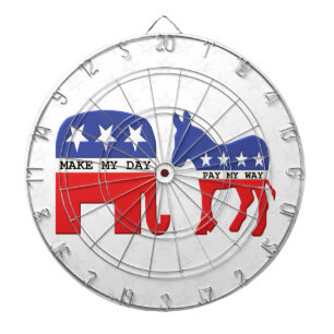 おもしろいな共和党員と民主党員の違い ダーツボード