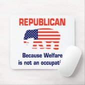 おもしろいな共和党員-福祉 マウスパッド (マウス)