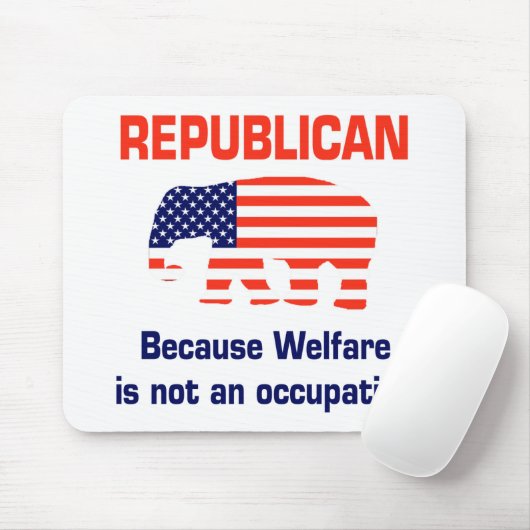 おもしろいな共和党員-福祉 マウスパッド (マウス)