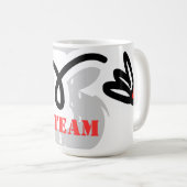 おもしろいな冗談を用いるユーモアのあるなバドミントンのコーヒー・マグ コーヒーマグカップ (正面右)