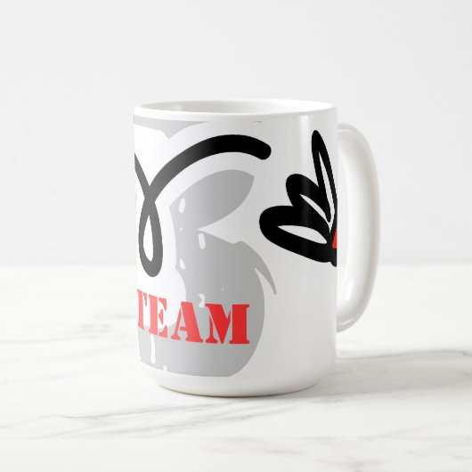 おもしろいな冗談を用いるユーモアのあるなバドミントンのコーヒー・マグ コーヒーマグカップ (正面右)