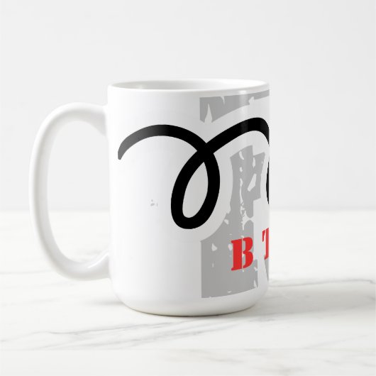 おもしろいな冗談を用いるユーモアのあるなバドミントンのコーヒー・マグ コーヒーマグカップ (左)