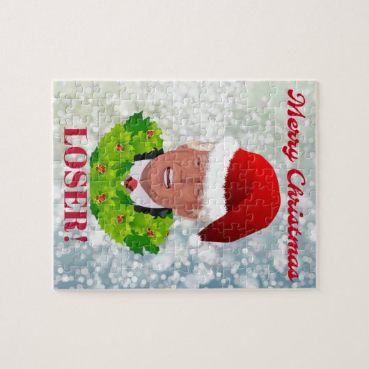 おもしろいな切札の"メリークリスマスの敗者" ジグソーパズル (横)