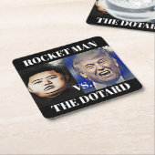 おもしろいな切札対金Jong国連バーのコースター スクエアペーパーコースター (アングル)