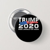 おもしろいな切札2020は自由主義者を再度叫びます作ります 缶バッジ (正面&裏面)