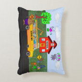 おもしろいな動物が付いているかわいい"新学期" アクセントクッション (正面(垂直))