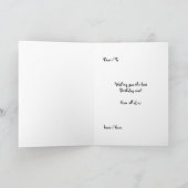 おもしろいな動物の漫画の誕生日の子供 カード (内部)