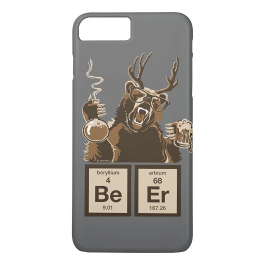 おもしろいな化学くまによって発見されるビール Case-Mate iPhoneケース (裏面)