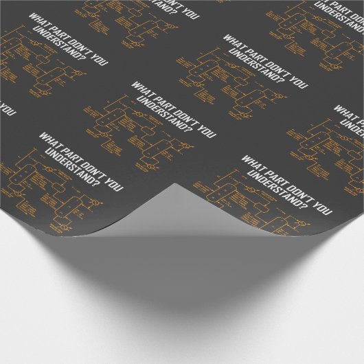 おもしろいな化学エンジニア-化学エンジニア ラッピングペーパー (角)