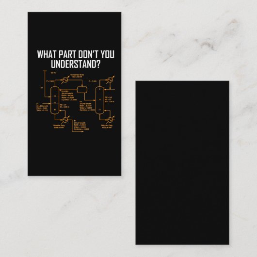 おもしろいな化学エンジニア-化学エンジニア 名刺 (正面/裏面)