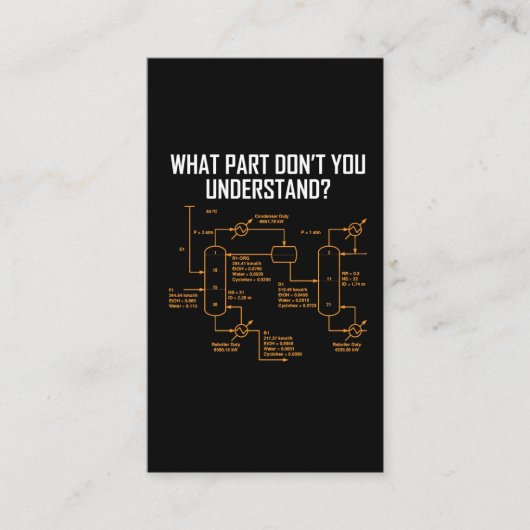 おもしろいな化学エンジニア-化学エンジニア 名刺 (正面)