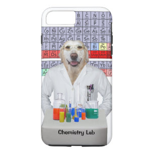 おもしろいな化学実験室か犬 iPhone 8 PLUS/7 PLUSケース